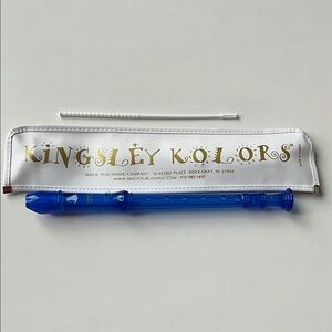 Kingsley Kolors Blue Recorder with Case